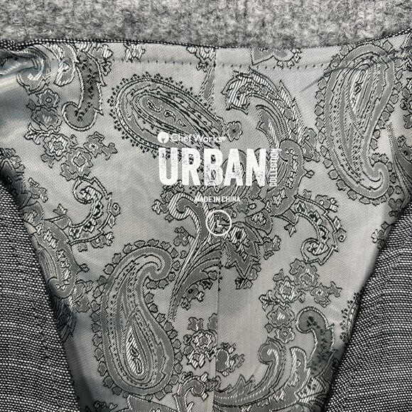Chef Works Waitstaff Vest Mens L Large Gray Button Up Urban Collection Server - Picture 4 of 8